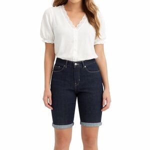 Levi’s 515 dark wash denim five pocket cuffed Shorts